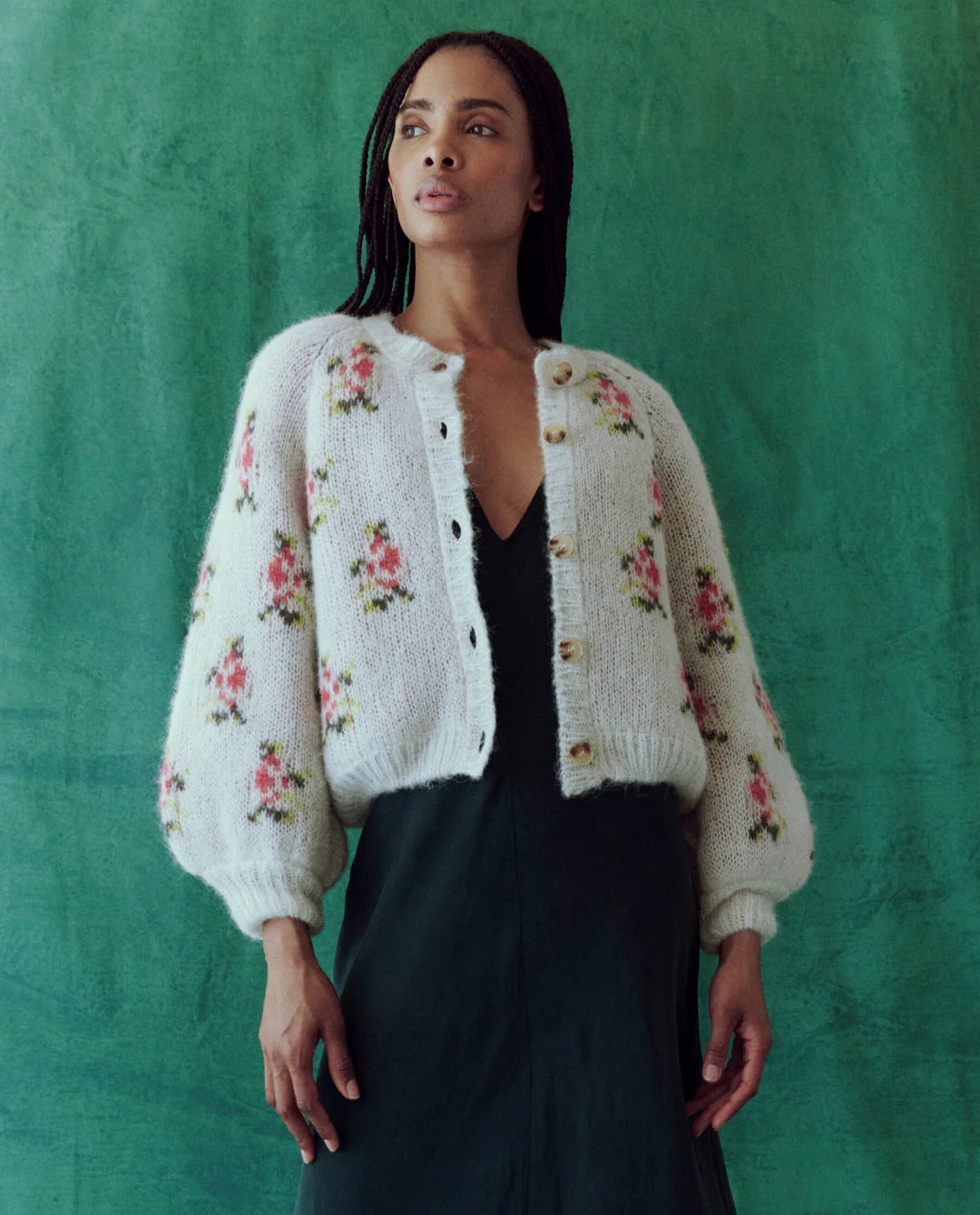 The Carousel Cardigan - Heirloom Rose