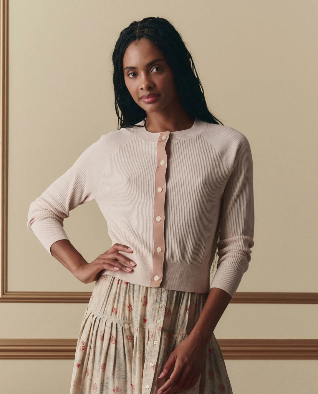 The Dainty Cardigan - Soft Petal