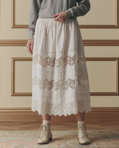 The Rosette Crochet Canary Skirt