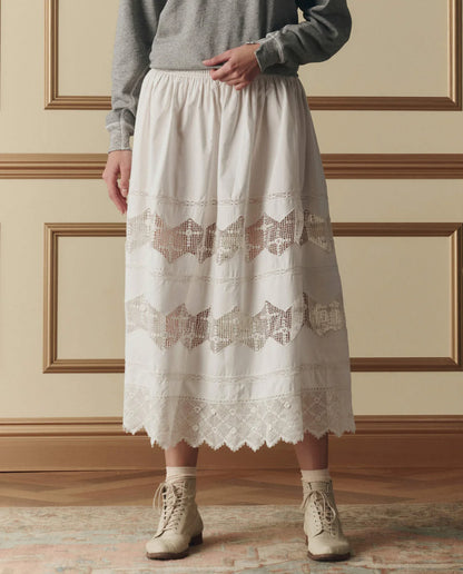 The Rosette Crochet Canary Skirt