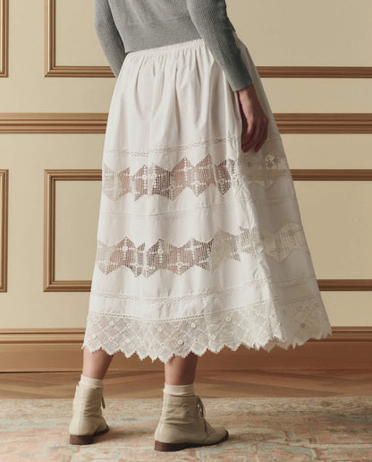 The Rosette Crochet Canary Skirt