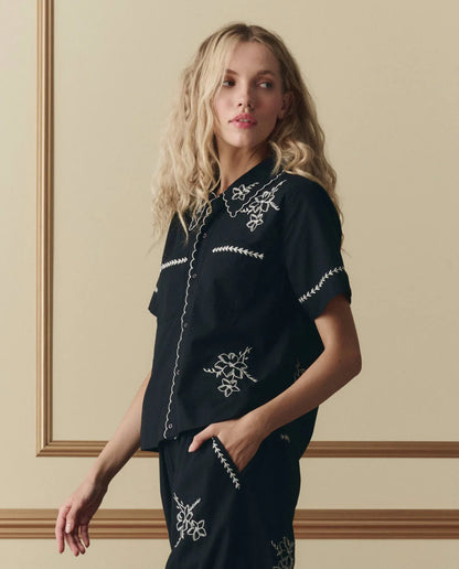 The Bowling Shirt W/ Hanky Embroidery