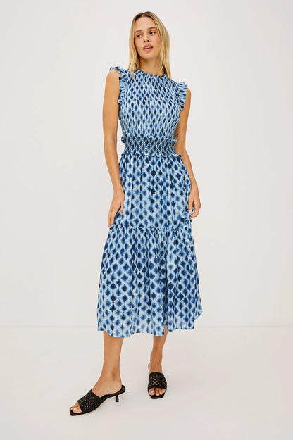Vivier Dress - Sapphire Shibori
