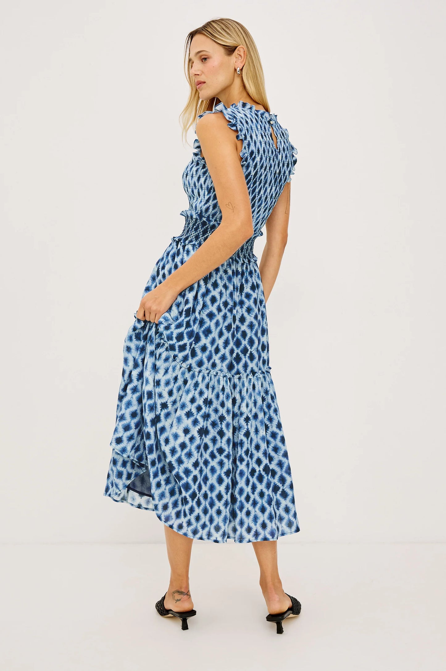 Vivier Dress - Sapphire Shibori