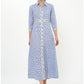 Shirt Dress Maxi - Veranda Blue