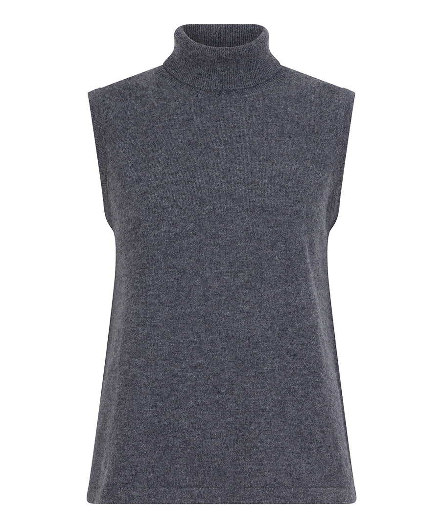 Grey Sleeveless Sweater