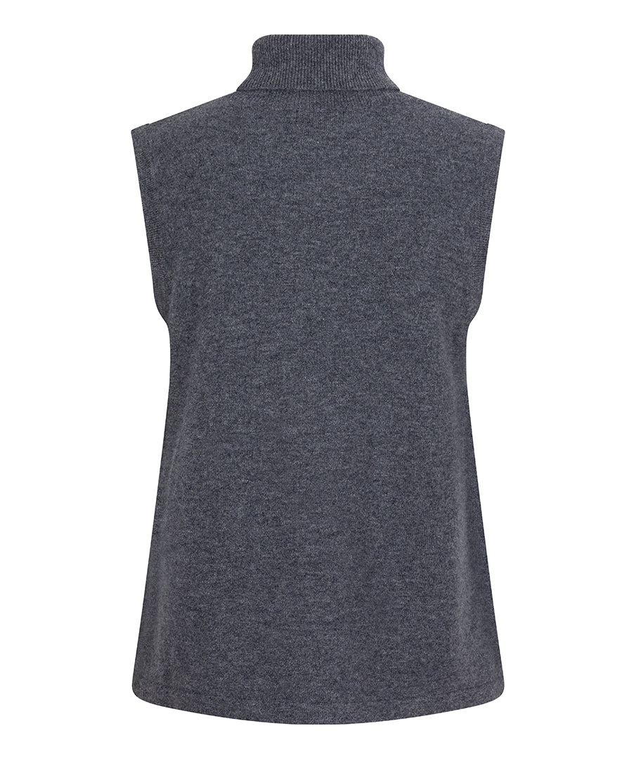 Grey Sleeveless Sweater
