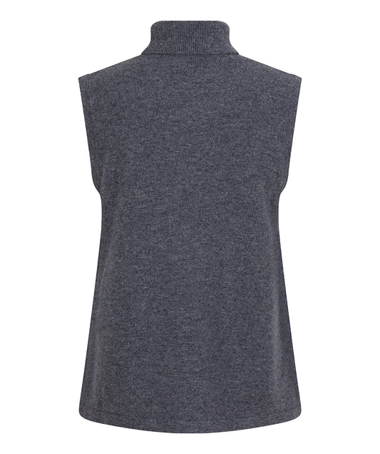 Grey Sleeveless Sweater