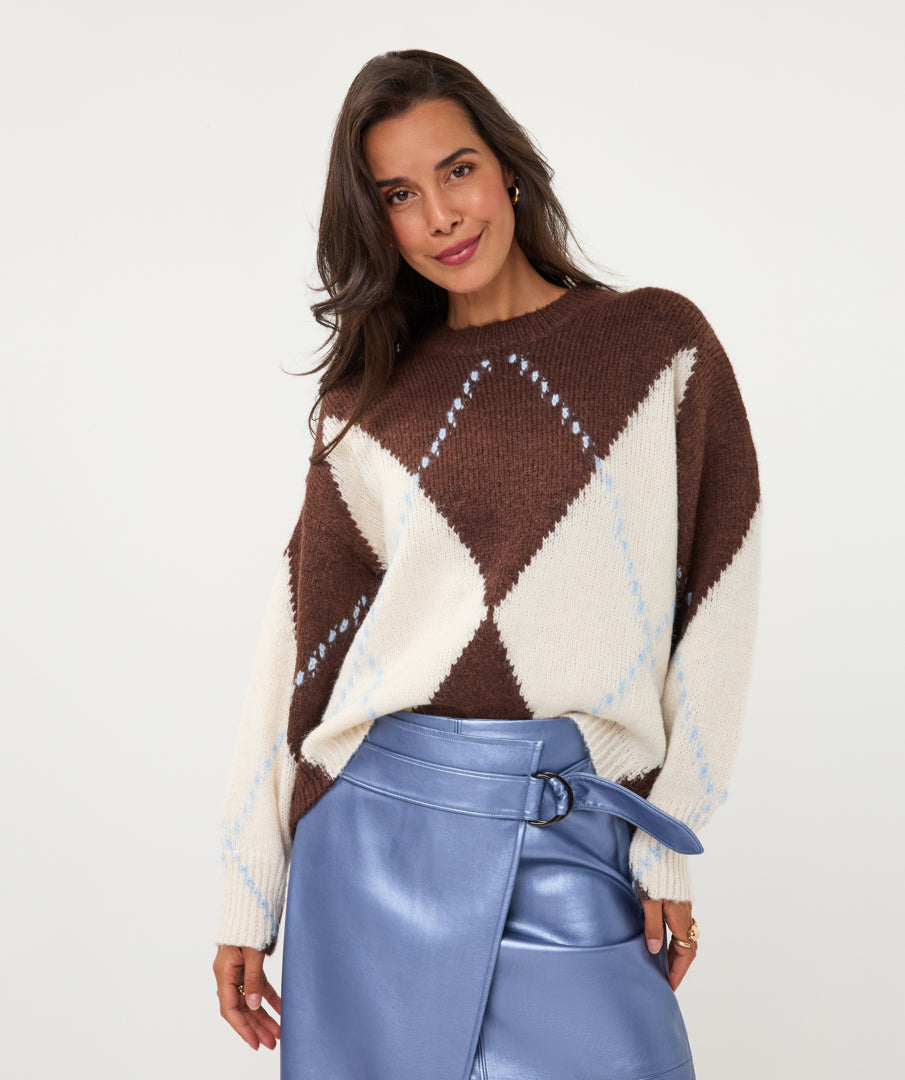 Hadley Argyle Sweater