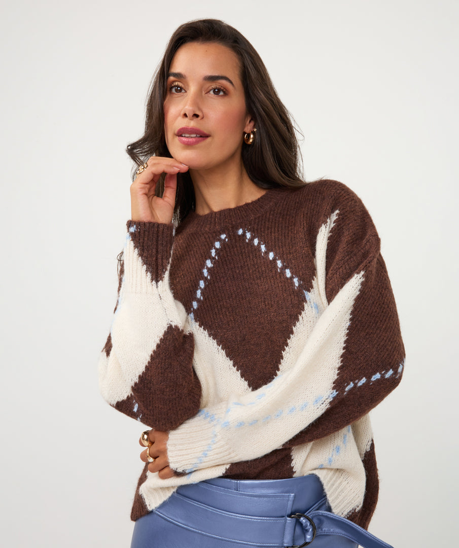 Hadley Argyle Sweater