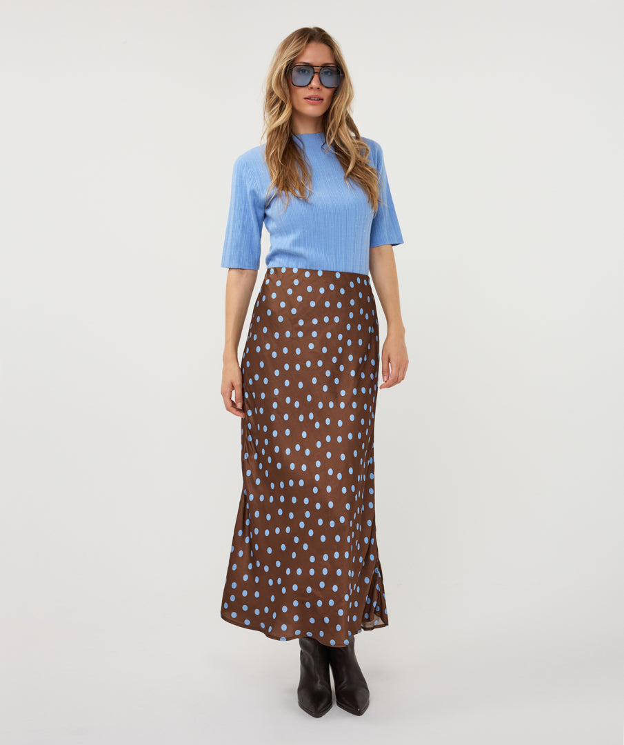 Pippa Polka Dot Midi Skirt