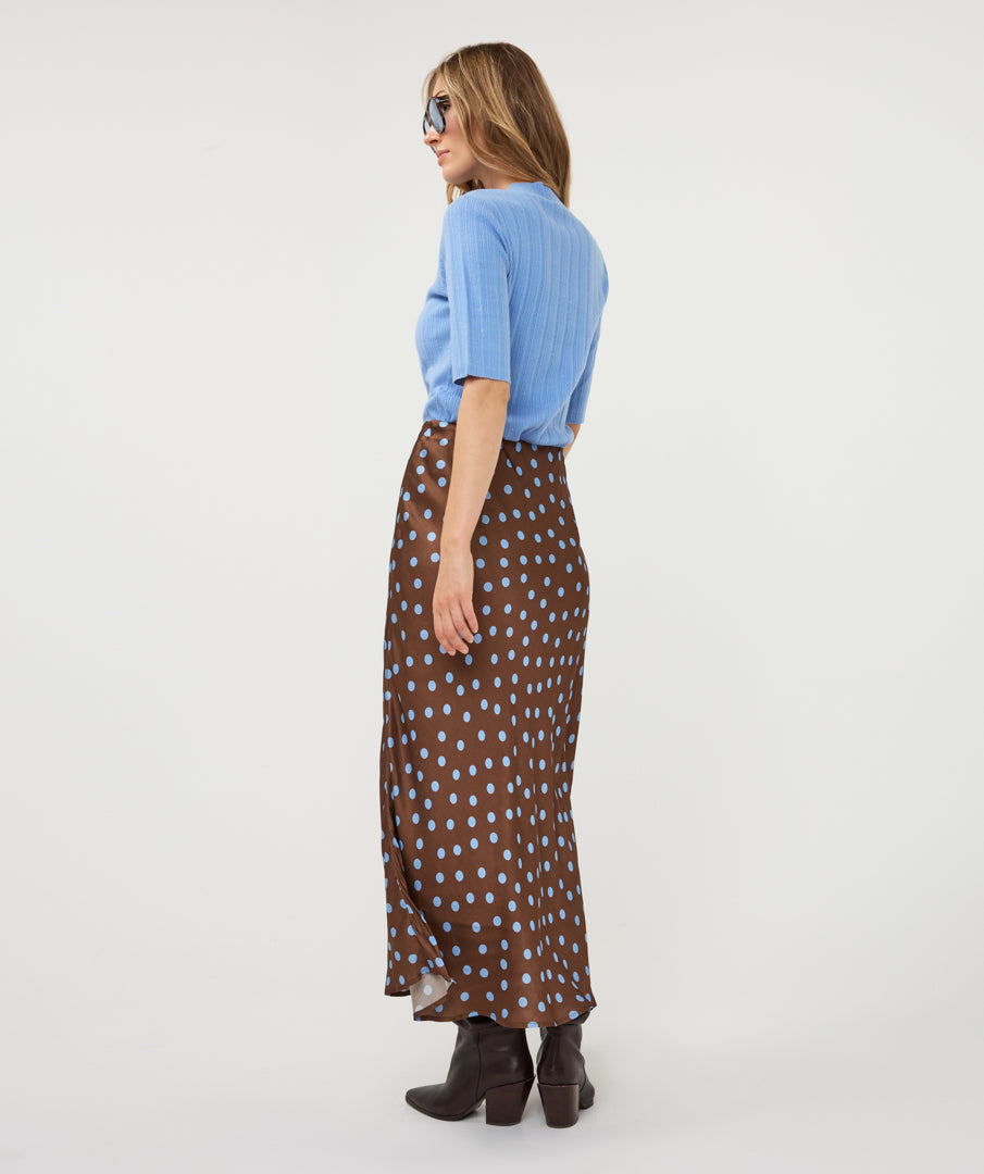Pippa Polka Dot Midi Skirt