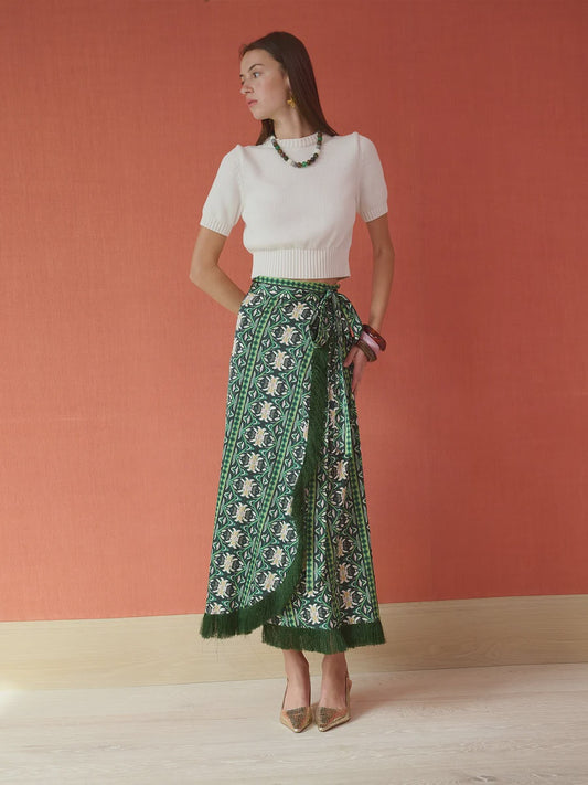 Cooper Wrap Skirt - Garland Green