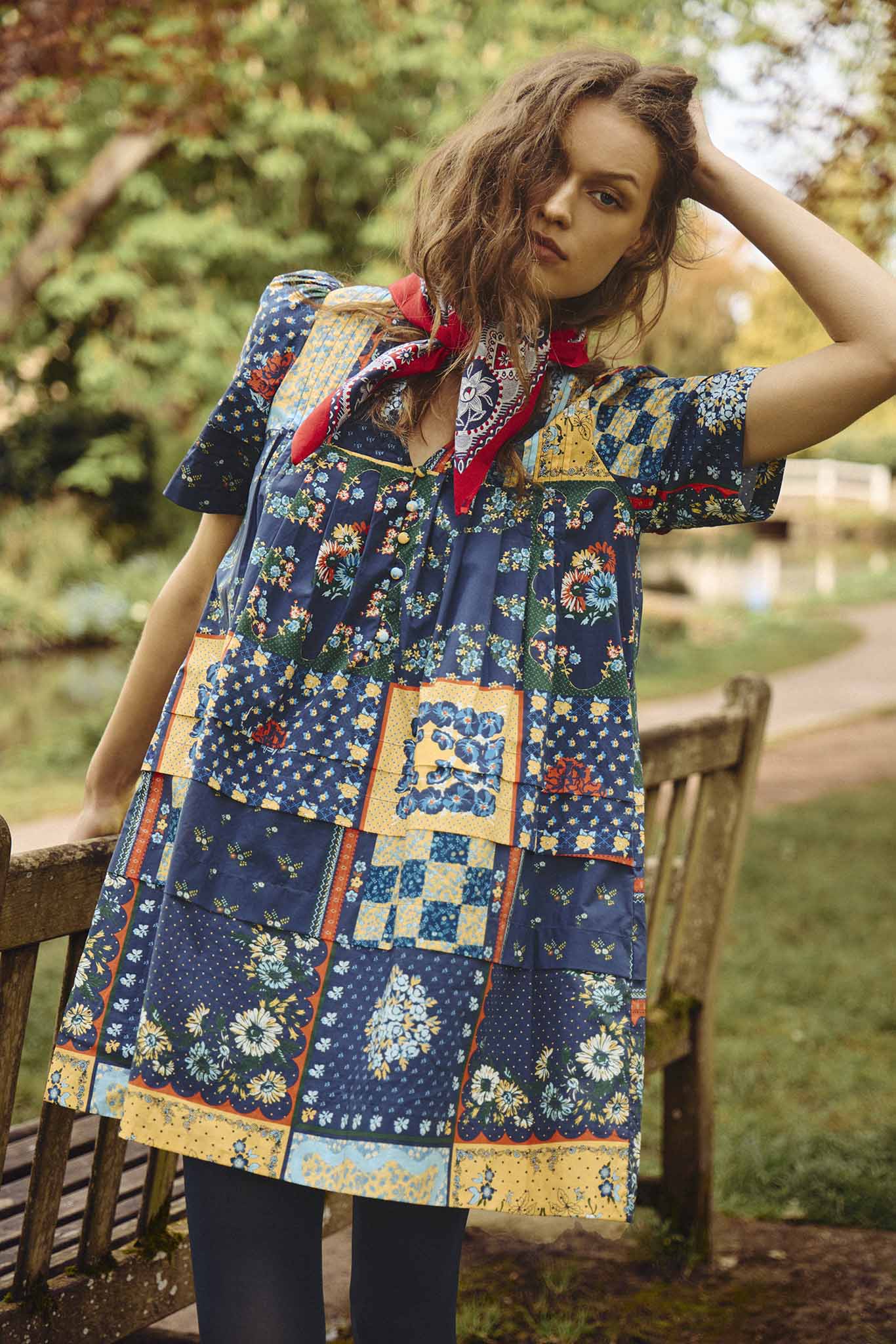 Youjin Dress - Patchwork