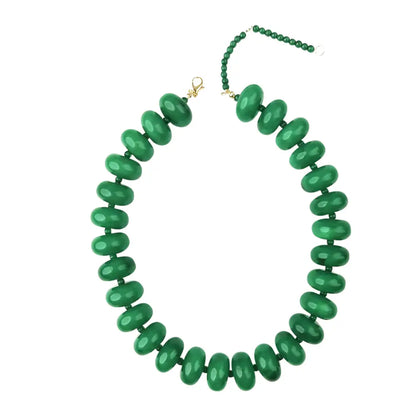 Bailey Beaded Necklace - Green