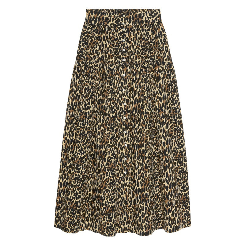 Highland Skirt-Tan Leopard