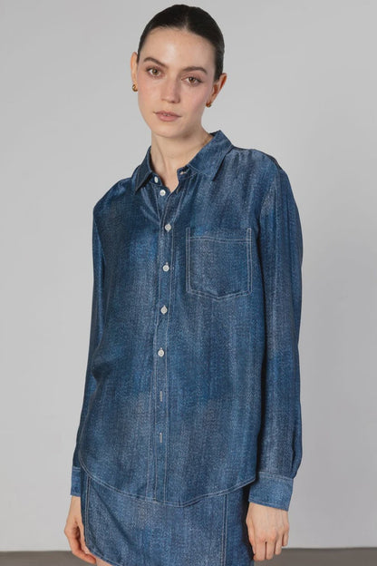 Austin Shirt-Dark Wash Denim