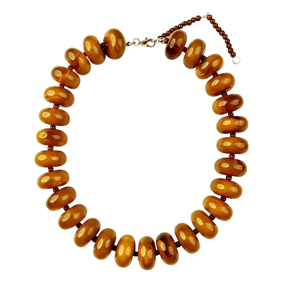 Bailey Beaded Necklace - Tortoise