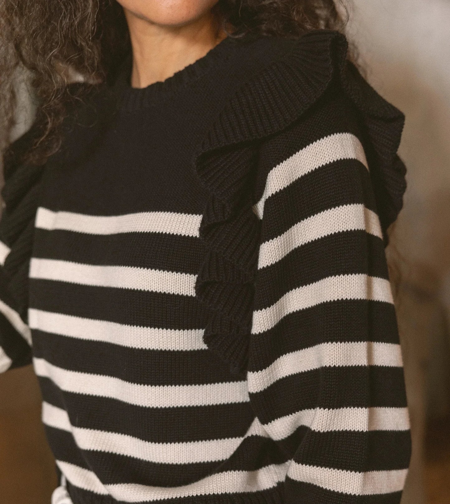 Blair Sweater - Black | Ivory