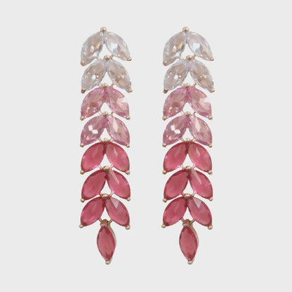 Pink Holiday Ombre Earrings