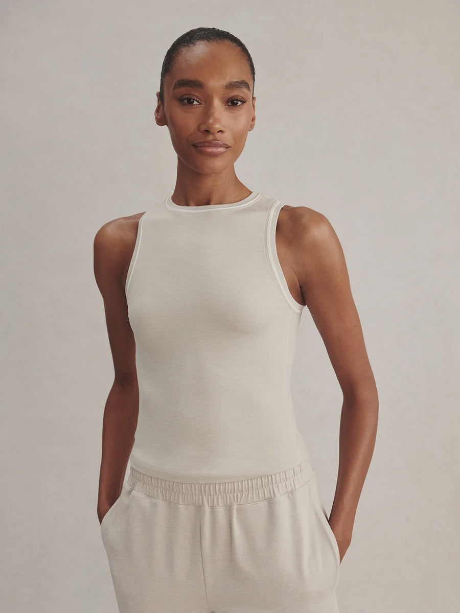 Lettie Tank - Pebble Marl