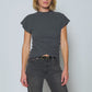 Khloe Top - Dark Charcoal Heather