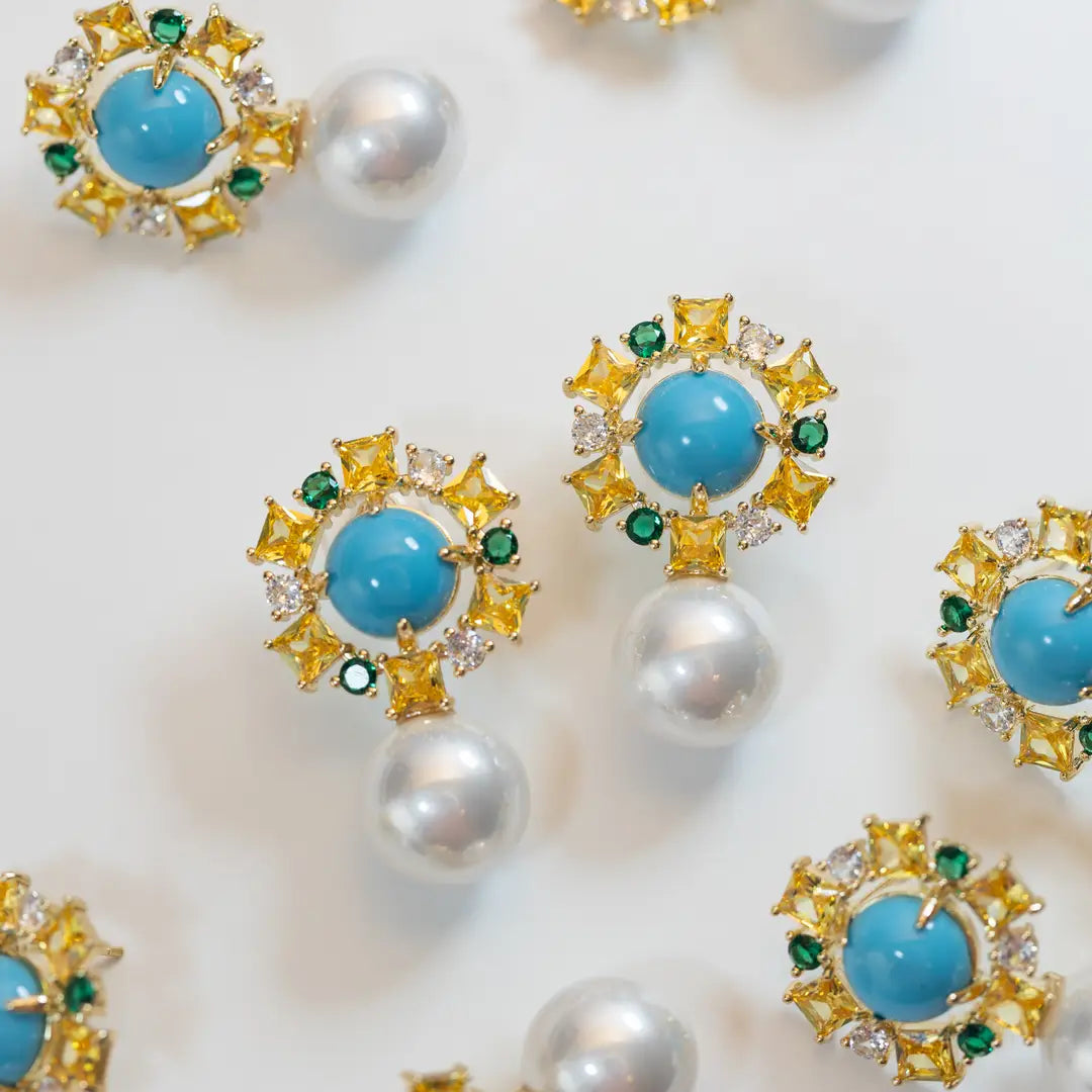 Palm Beach Glam Earrings