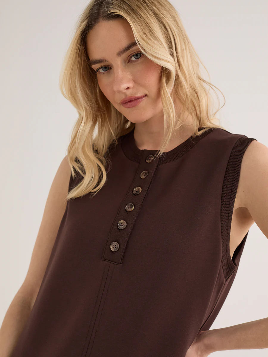 Elba Tank Mini Dress - Coffee Bean