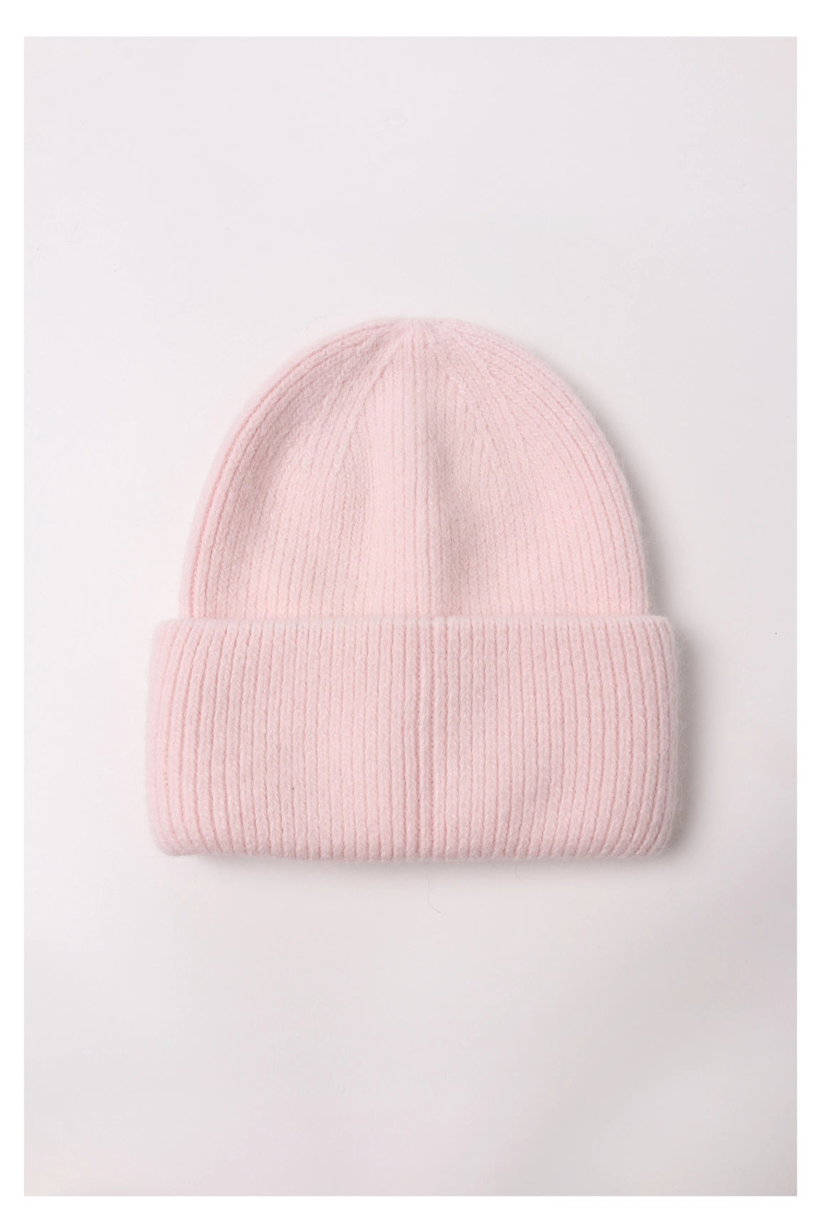 Angora Beanie Hat - Pink
