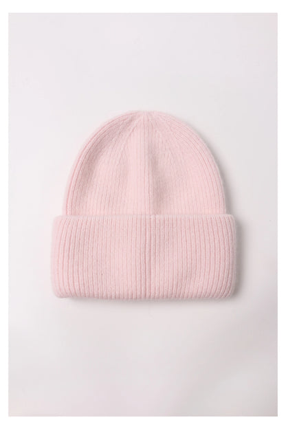 Angora Beanie Hat - Pink