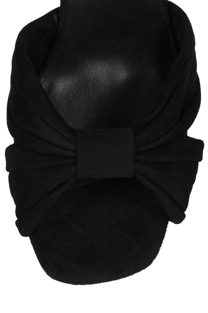 Dalida Platform Sandal - Black Suede