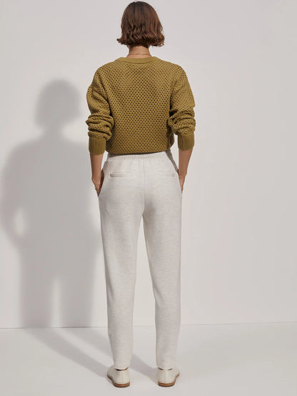 The Slim Zip Hem Pant 29.5 - Ivory Marl