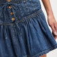 Roselle Denim Mini Skirt