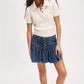 Roselle Denim Mini Skirt