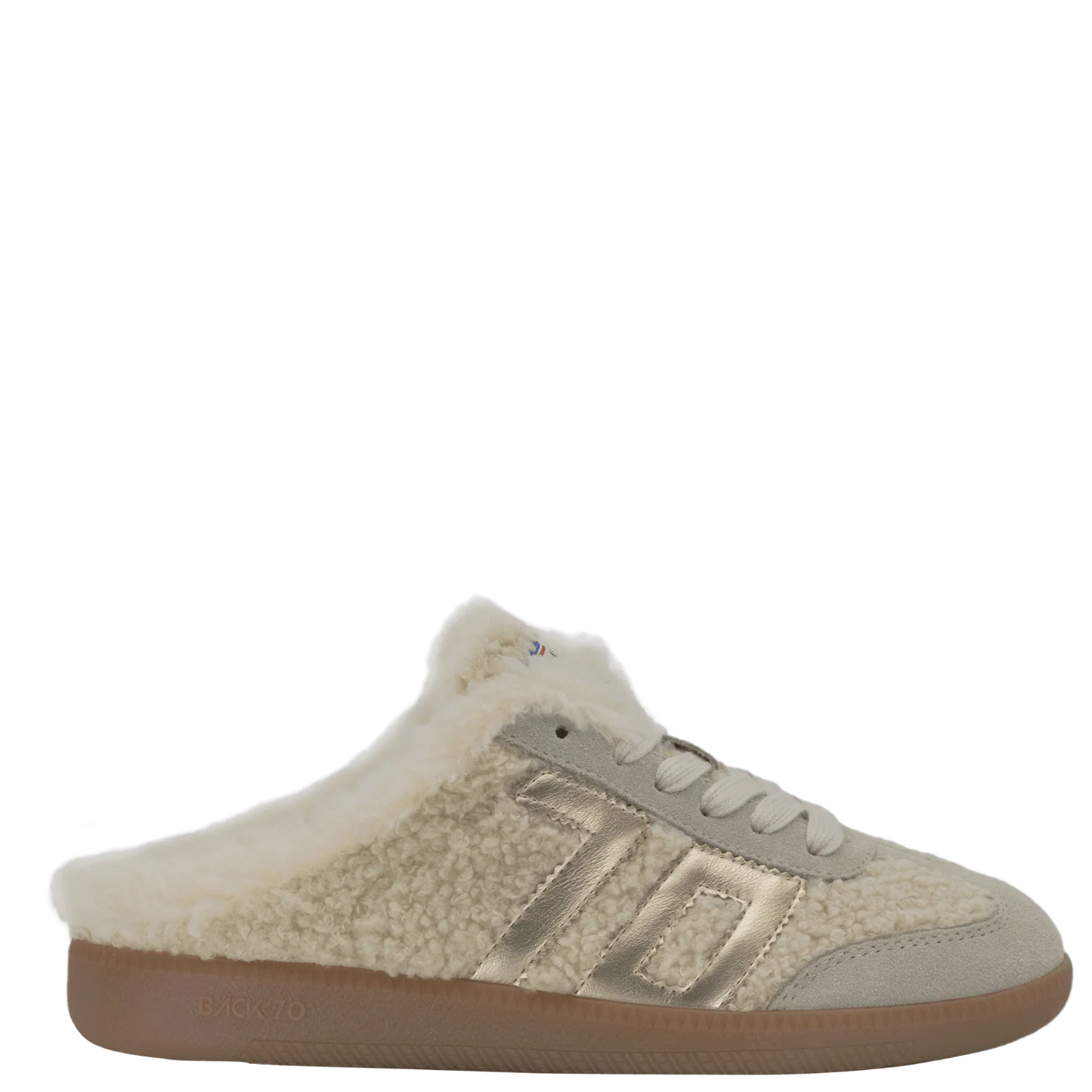 Easter Fl in Butter Gold Backless Sneakers