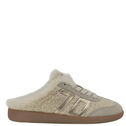 Easter Fl in Butter Gold Backless Sneakers