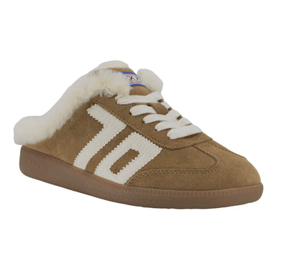 Easter Fl Backless Sneaker in Tobacco/White
