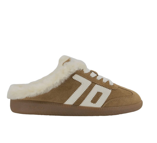 Easter Fl Backless Sneaker in Tobacco/White