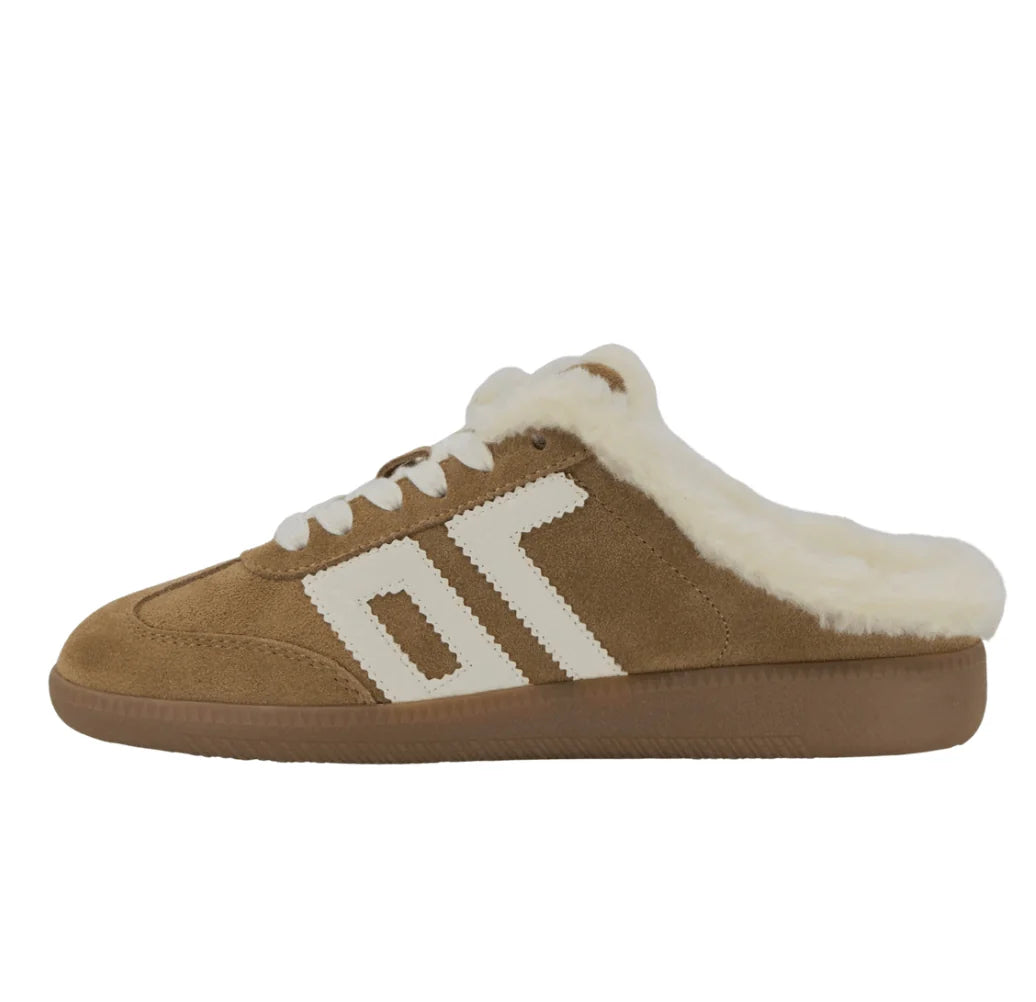 Easter Fl Backless Sneaker in Tobacco/White