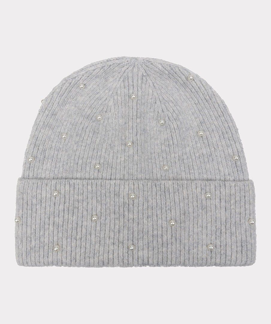 Grey Pearl Beanie