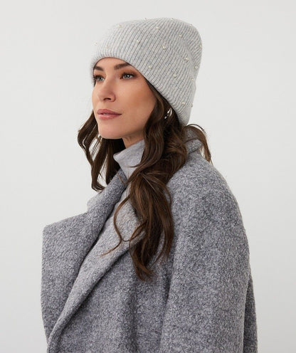 Grey Pearl Beanie