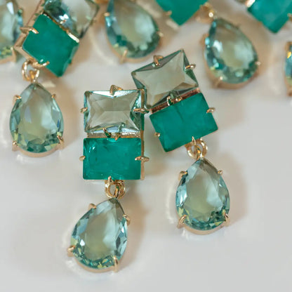 Amalfi Turquoise Ombre Gem Drop Earrings
