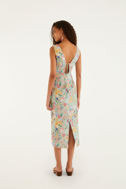 Rendeira  Sleeveless Midi Dress