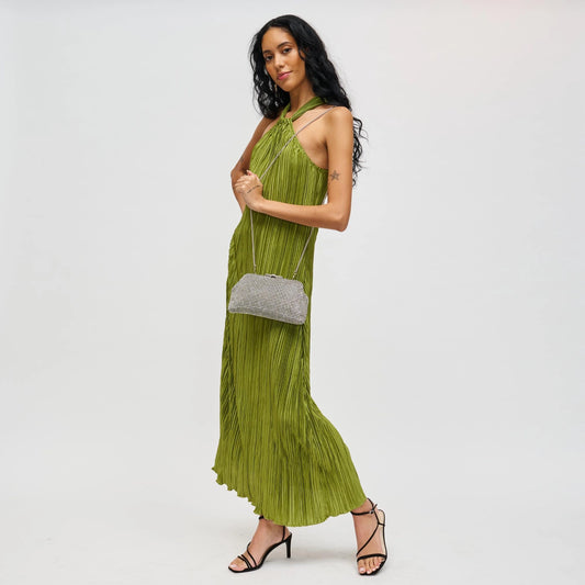 Delfina Evening Bag - Silver