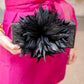 Colette Clutch - Black Feather