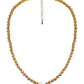 Diana Single Strand Beaded Necklace - Single Mother of Pearl Heart