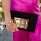 Lillian Clutch - Black Velvet