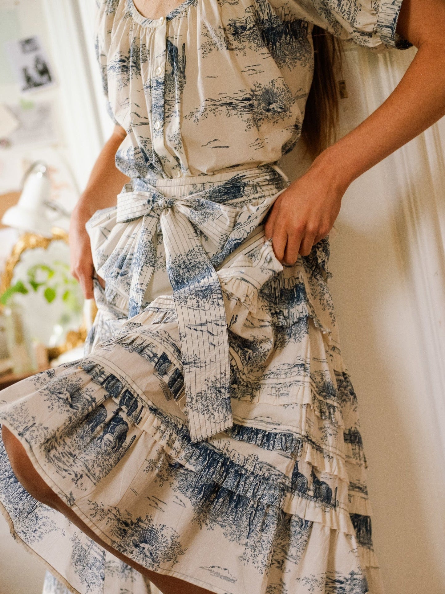 Kasia Skirt - Western Toile