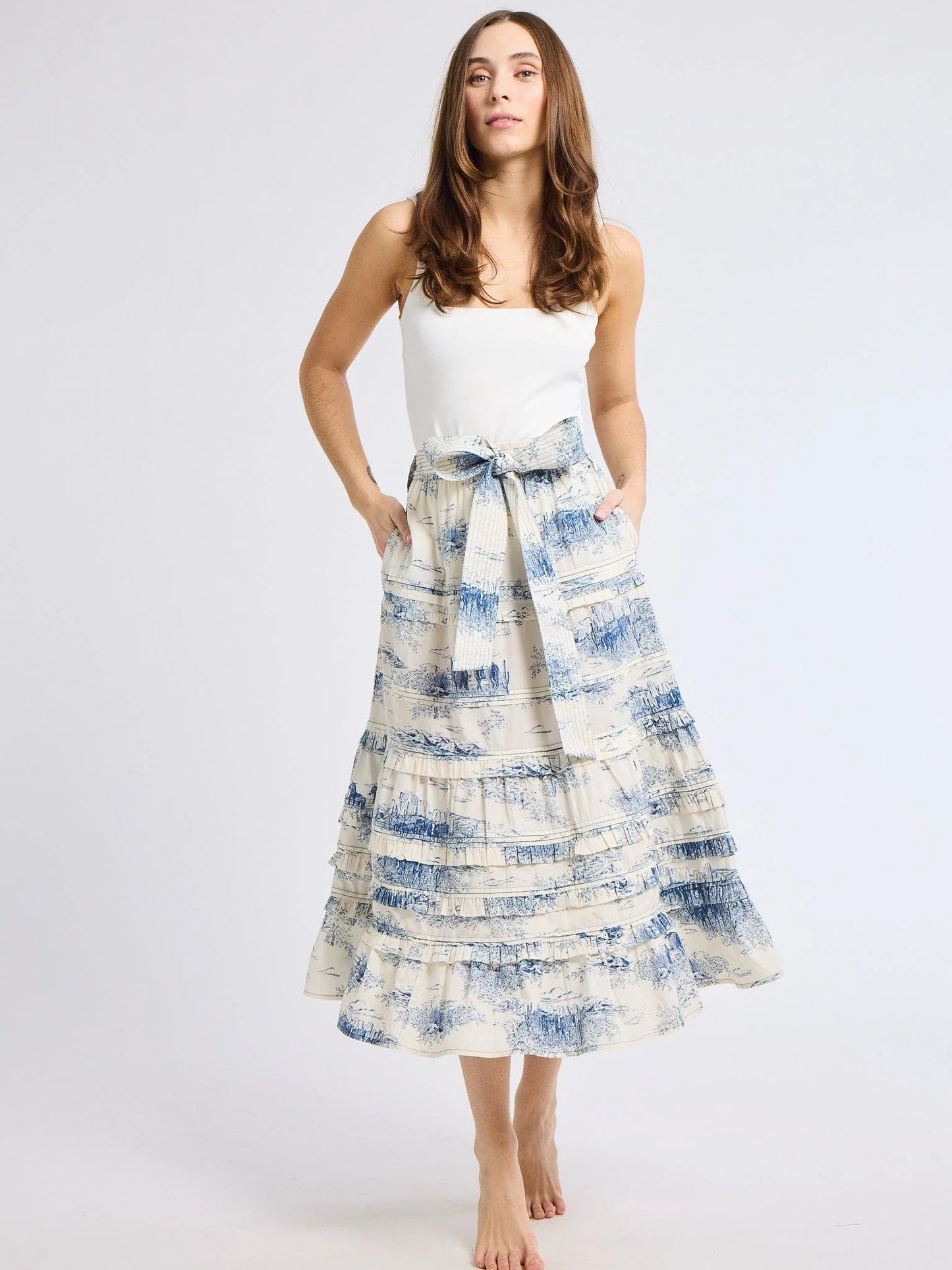 Kasia Skirt - Western Toile