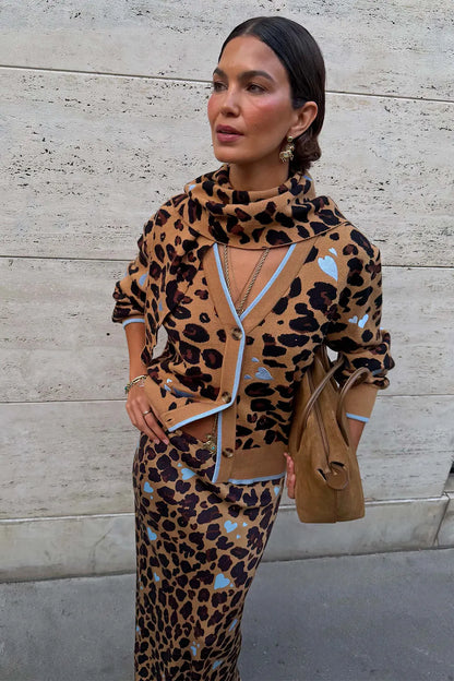 Heart Leopard Cardigan